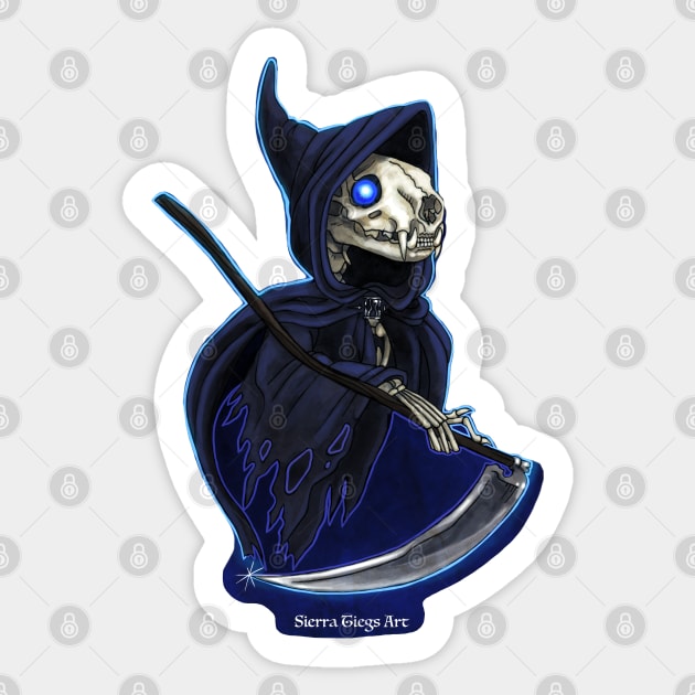 Grim Reaper Ferret Sticker by SierraTiegsArt